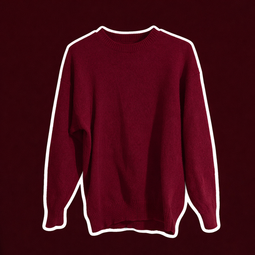 100% Vintage Wool Red Sweater