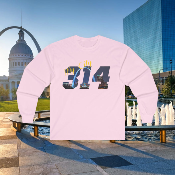 314 City Skyline Long Sleeve Tee — St. Louis 314 Originals - 314 Originals