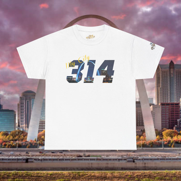 314 City Skyline T-Shirt — St. Louis Area Code Tee - 314 Originals