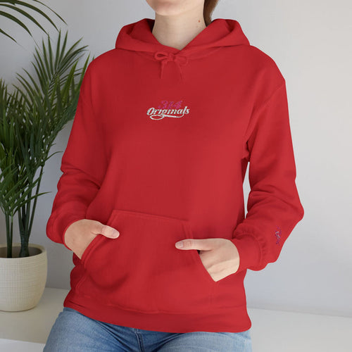 314 Ladies Hoodie — Pink Floral Chest Logo - 314 Originals