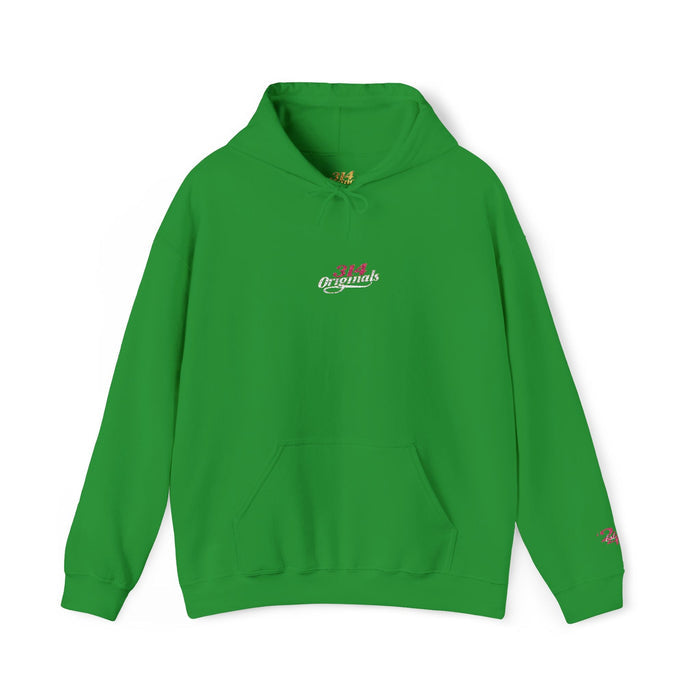 314 Ladies Hoodie — Pink Floral Chest Logo - 314 Originals
