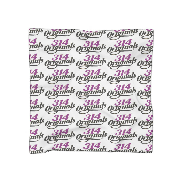 314 Logo Scarf — Purple & Black Poly Scarf - 314 Originals