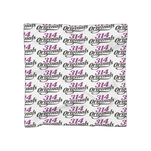 314 Logo Scarf — Purple & Black Poly Scarf - 314 Originals
