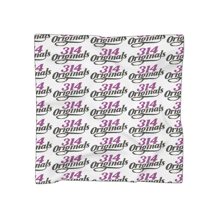 314 Logo Scarf — Purple & Black Poly Scarf - 314 Originals