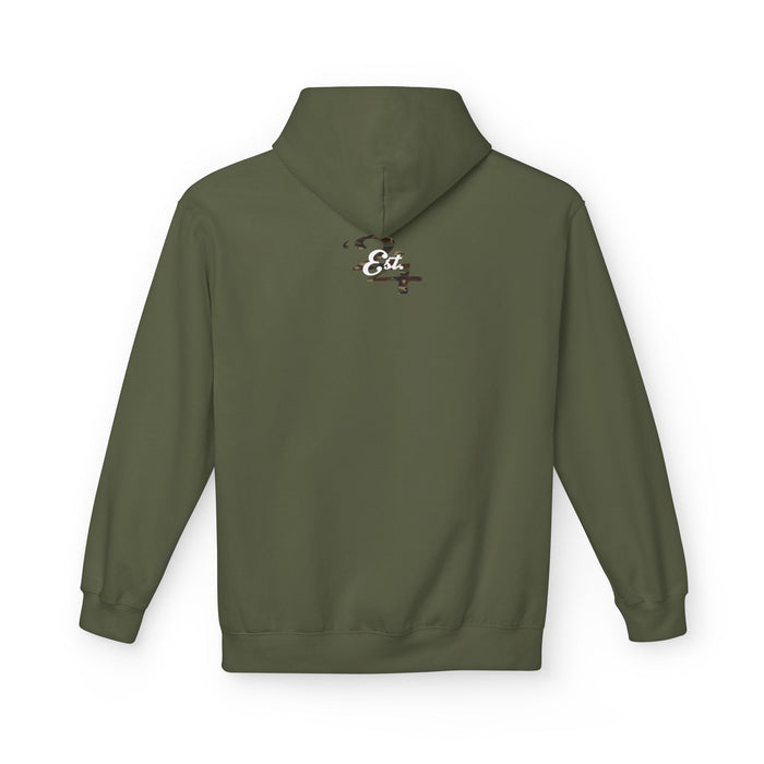 314 Originals Camo Hoodie — Retro Script Logo Pullover - 314 Originals