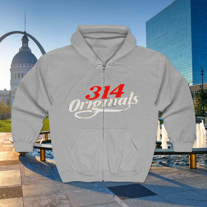 314 Originals Full-Zip Hoodie — Retro St. Louis Streetwear - 314 Originals