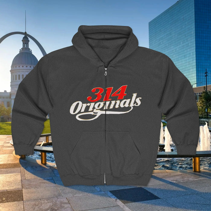 314 Originals Full-Zip Hoodie — Retro St. Louis Streetwear - 314 Originals