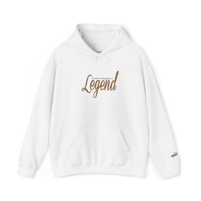 Legend Logo White Hoodie — Classic Streetwear Pullover - 314 Originals