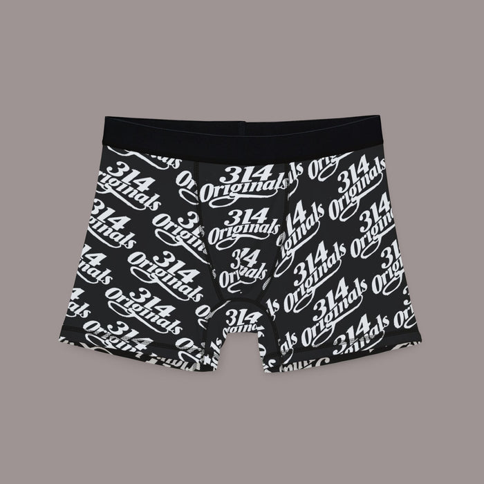 314 Originals Men’s Boxer Briefs — All-Over Logo Print - 314 Originals