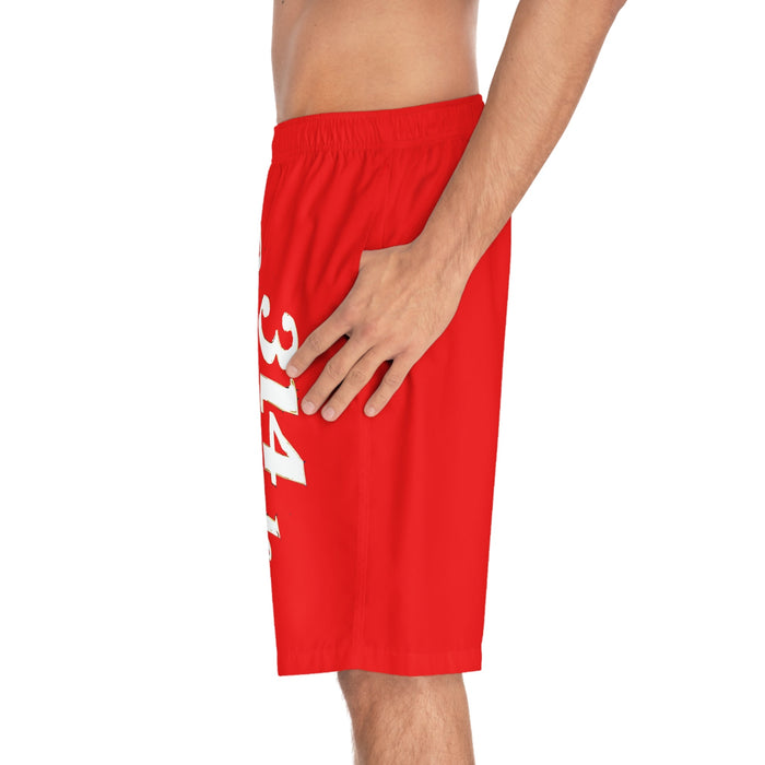 "314 Originals" Red Surf Trunks - 314 Originals