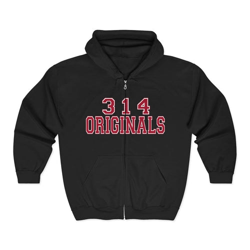 314 Originals Zip Hoodie — Retro Varsity Full-Zip Sweatshirt - 314 Originals
