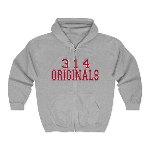 314 Originals Zip Hoodie — Retro Varsity Full-Zip Sweatshirt - 314 Originals