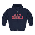 314 Originals Zip Hoodie — Retro Varsity Full-Zip Sweatshirt - 314 Originals