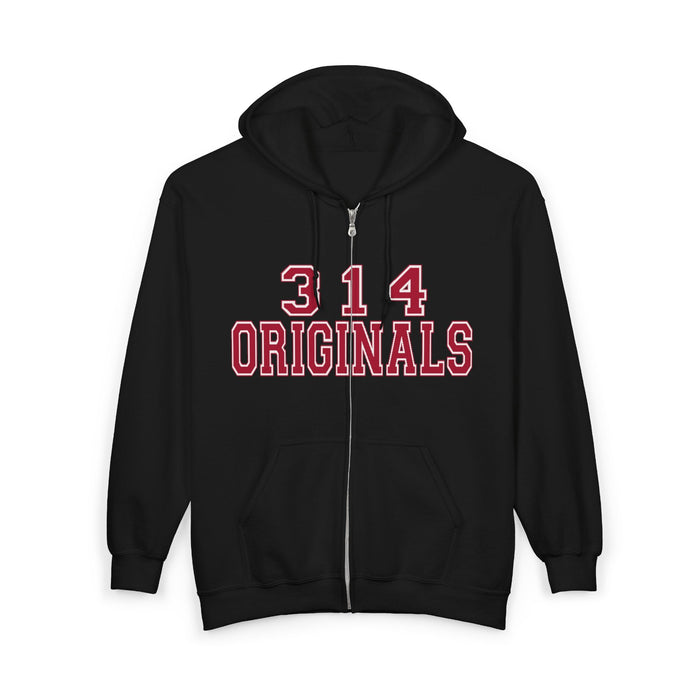 314 Originals Zip Hoodie — Retro Varsity Full-Zip Sweatshirt - 314 Originals