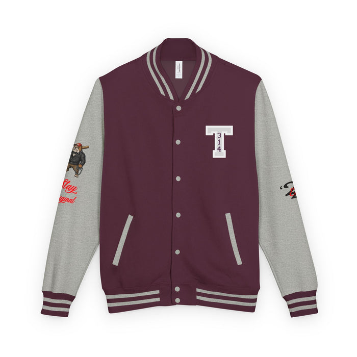 3XL / Burgundy/Heather Grey