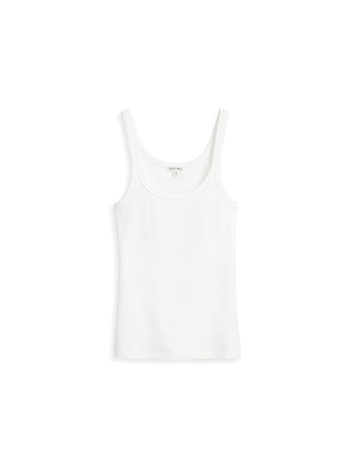 365 Ribbed Tank In Sea Salt