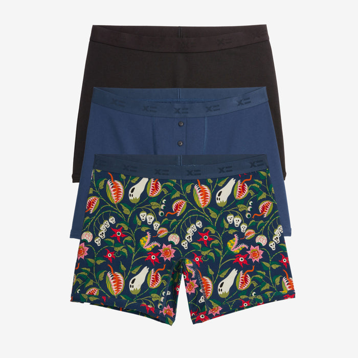 6" Boxer Briefs 3-Pack - Deadly Bloom