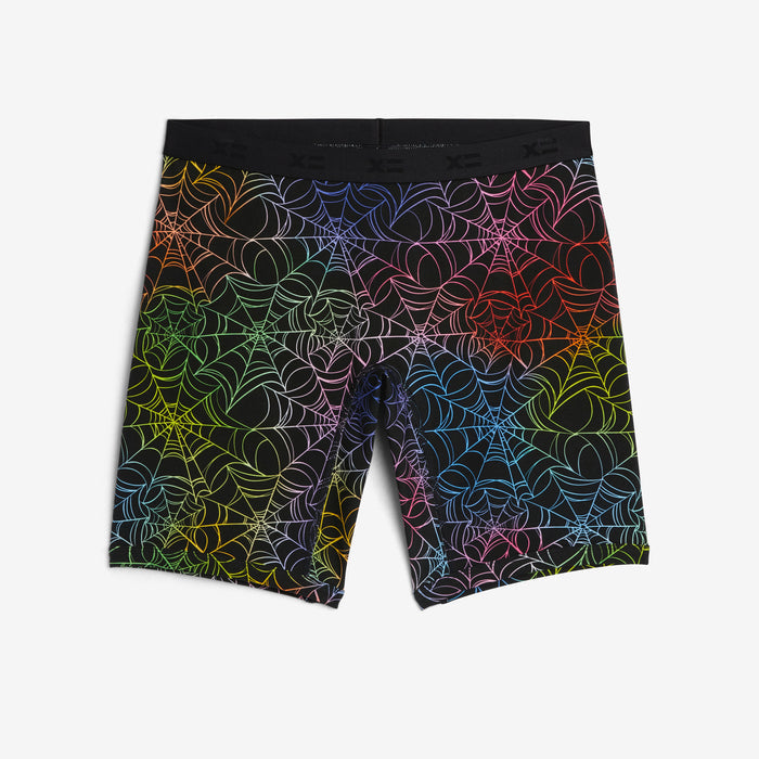 9" Boxer Briefs - Rainbow Web