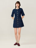 Adia Dress in Indigo