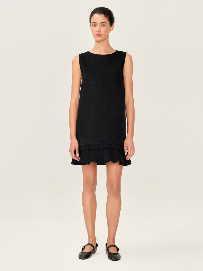 Adora Cord Dress in Black