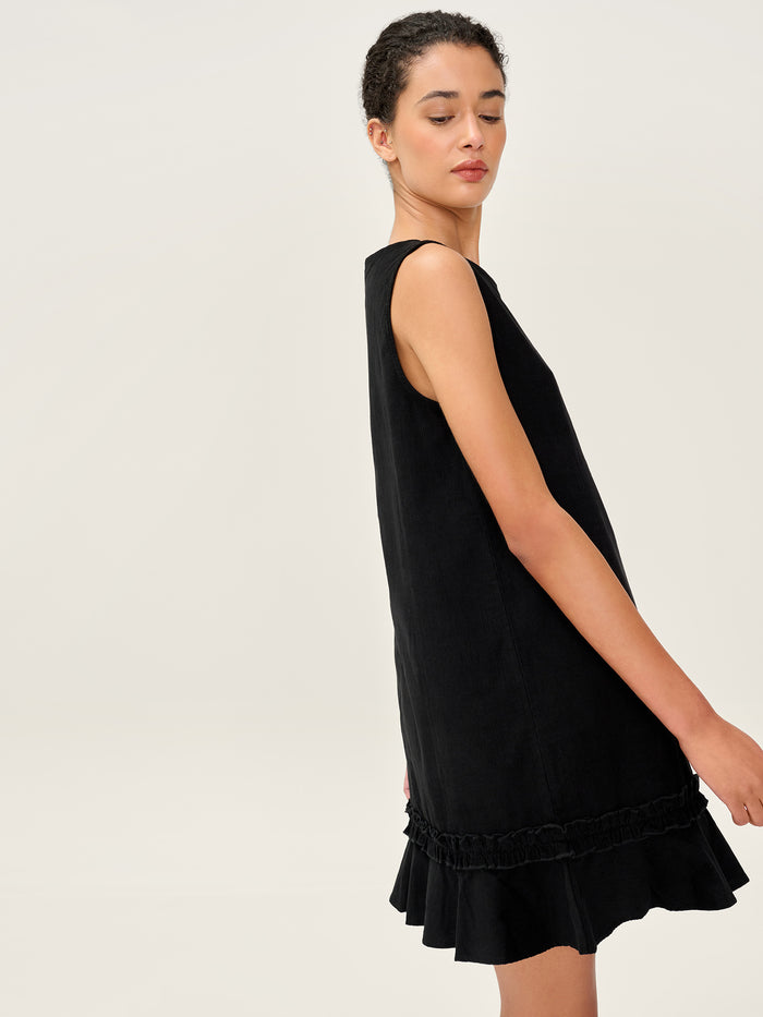 Adora Cord Dress in Black