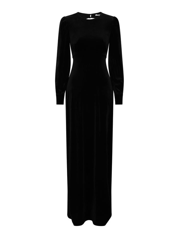 Aeryn Velvet Dress in Black