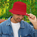 AGO Red Bucket Hat — Casual Sun Hat - 314 Originals
