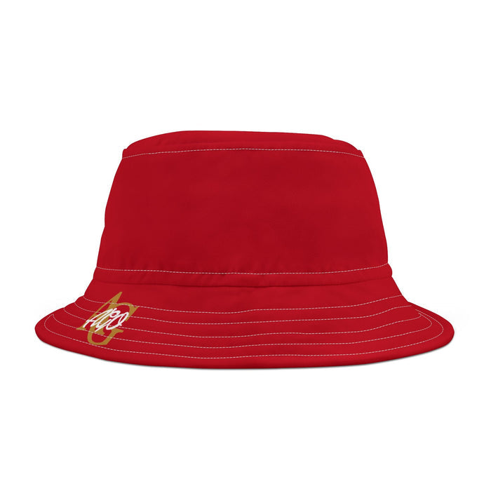 AGO Red Bucket Hat — Casual Sun Hat - 314 Originals