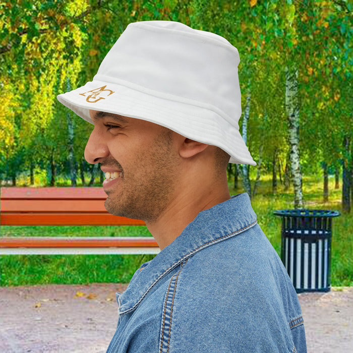 AGO White Bucket Hat — Casual Sun Hat - 314 Originals