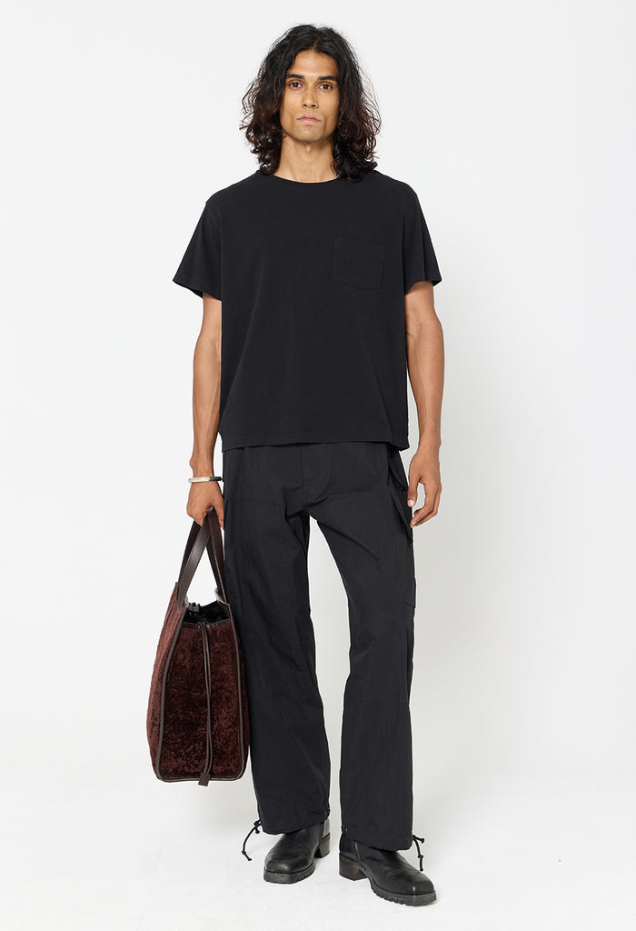 Air Spun Beach Pocket Tee / Black
