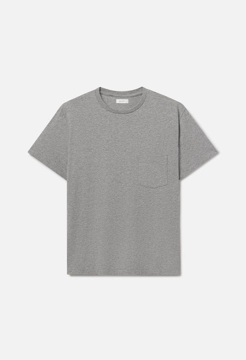 Air Spun Beach Pocket Tee / Heather Grey
