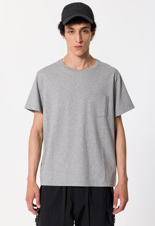 Air Spun Beach Pocket Tee / Heather Grey