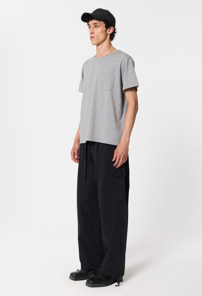Air Spun Beach Pocket Tee / Heather Grey