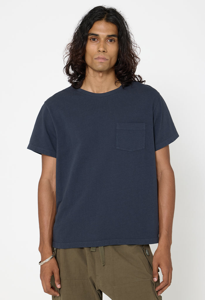 Air Spun Beach Pocket Tee / Oxford Navy