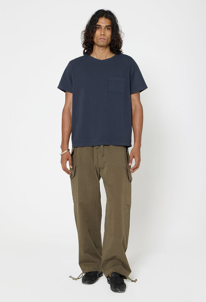 Air Spun Beach Pocket Tee / Oxford Navy