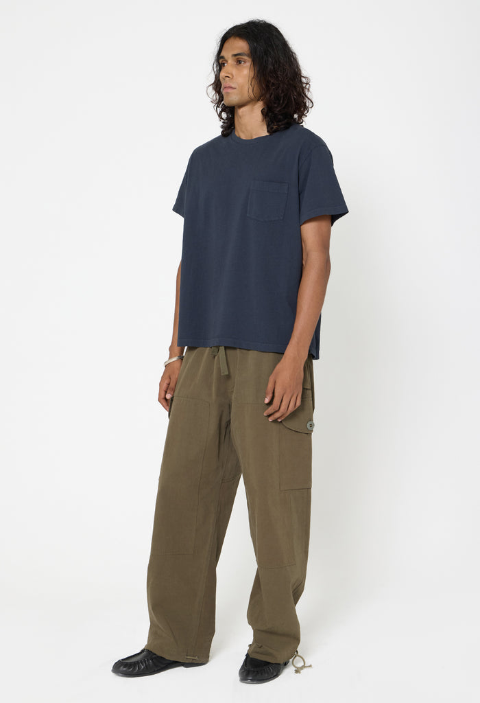Air Spun Beach Pocket Tee / Oxford Navy