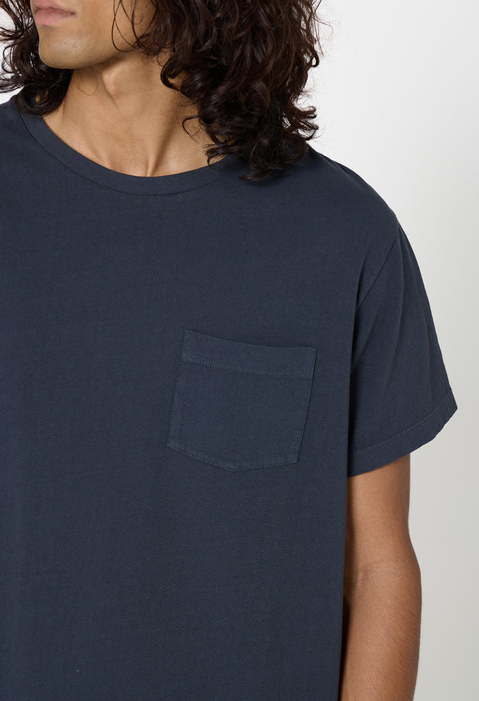 Air Spun Beach Pocket Tee / Oxford Navy