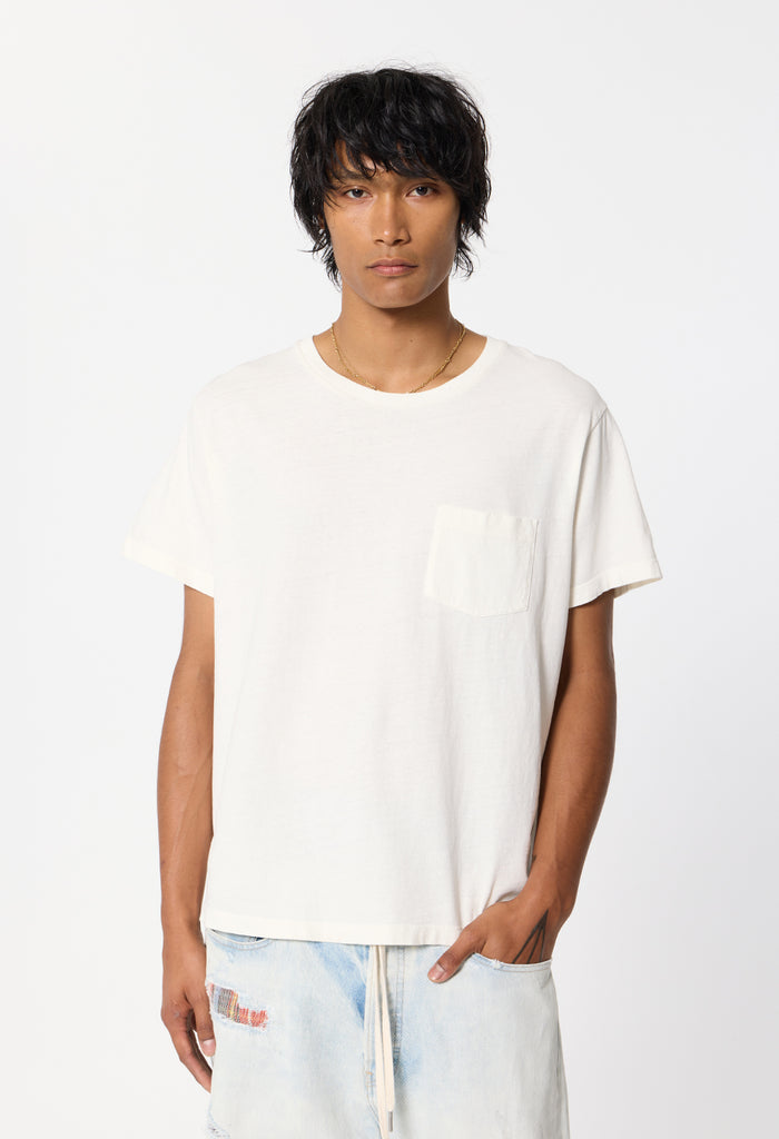 Air Spun Beach Pocket Tee / Salt