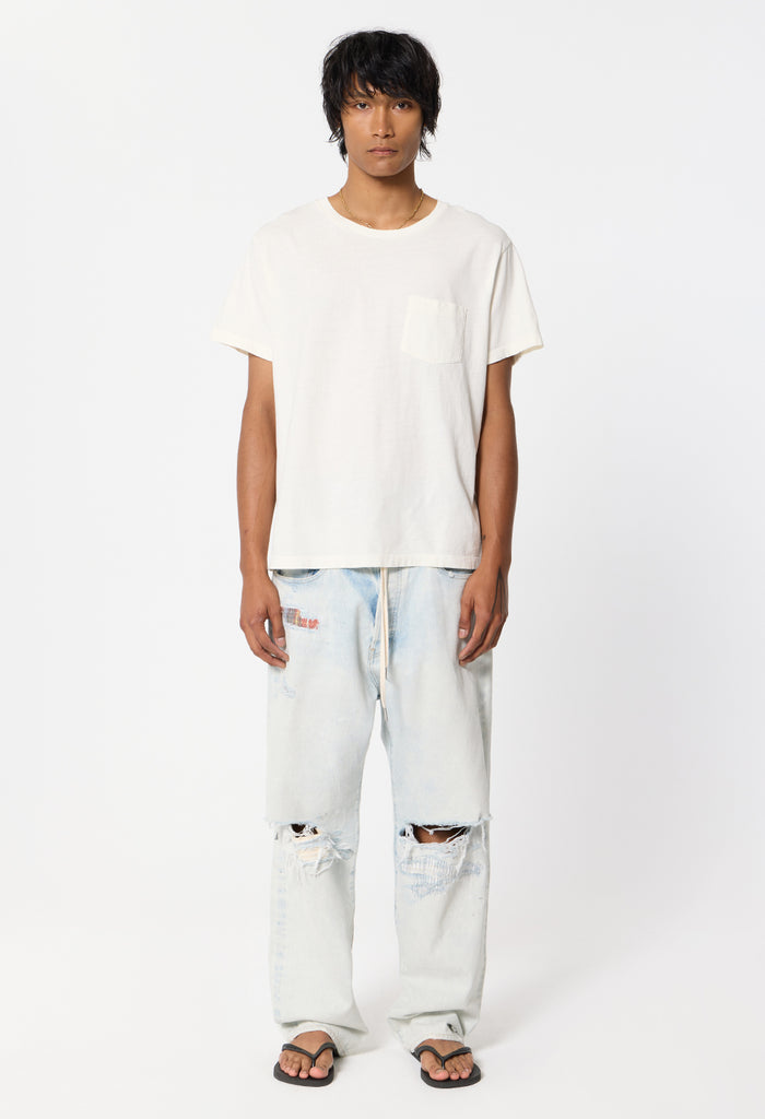 Air Spun Beach Pocket Tee / Salt