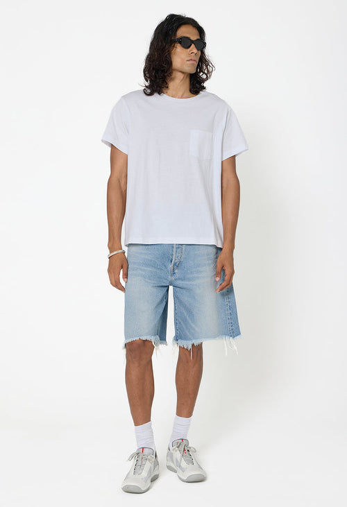 Air Spun Beach Pocket Tee / White