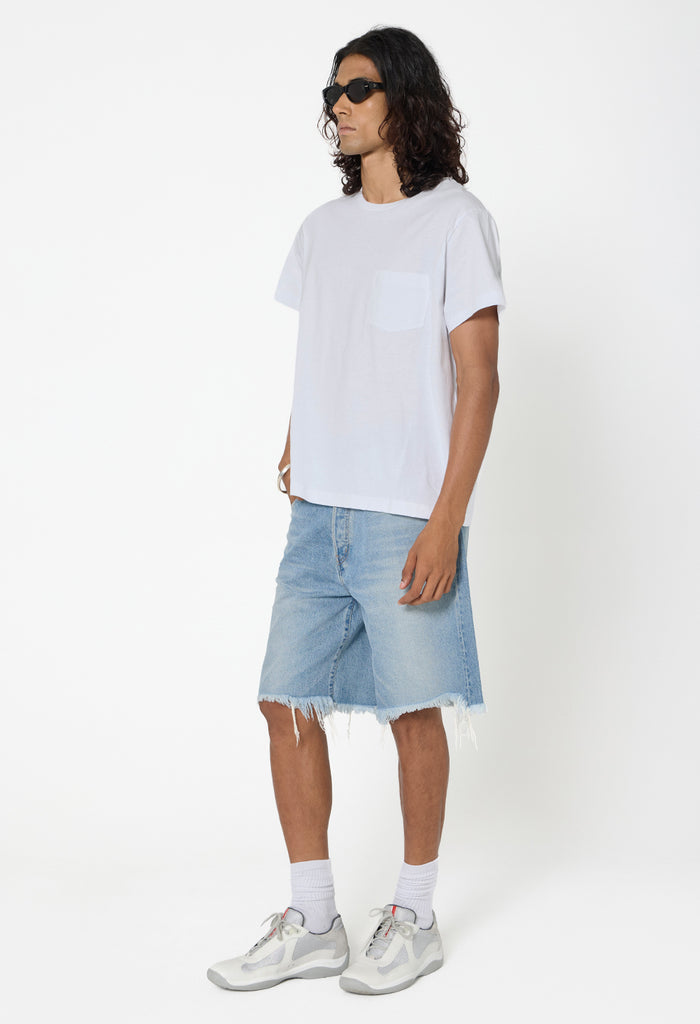 Air Spun Beach Pocket Tee / White