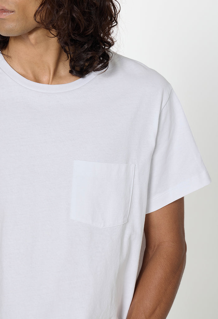 Air Spun Beach Pocket Tee / White