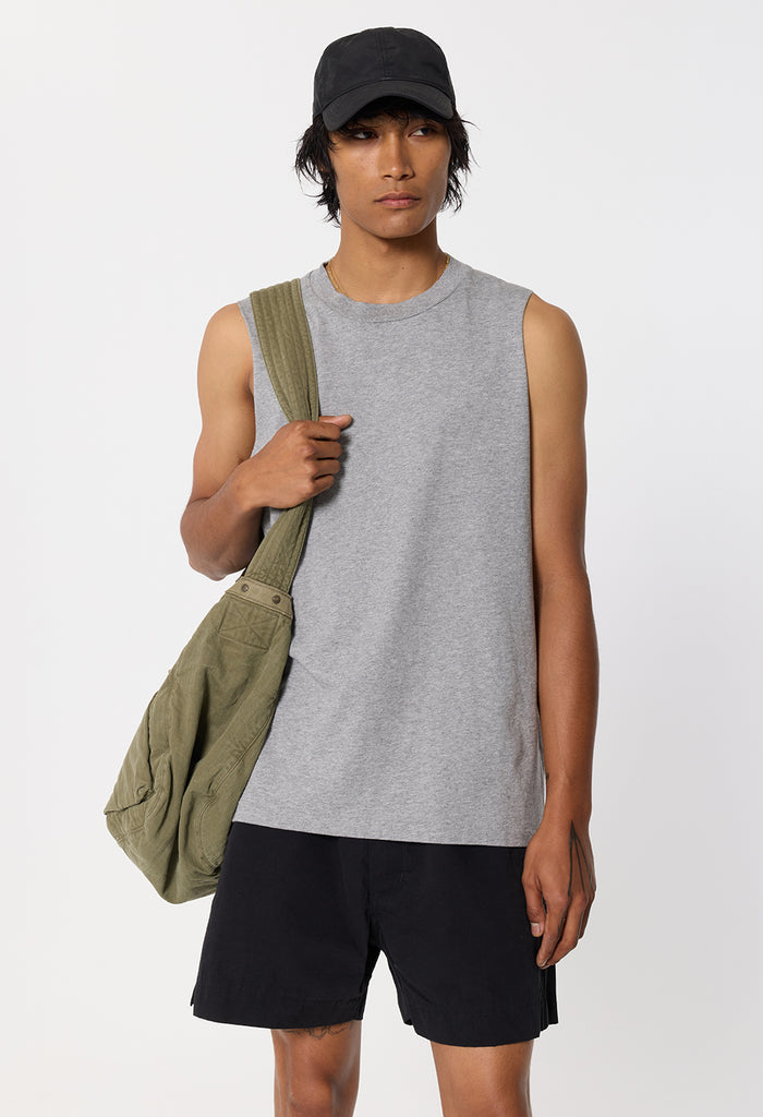 Air Spun Campus Cut-Off Tee / Heather Grey