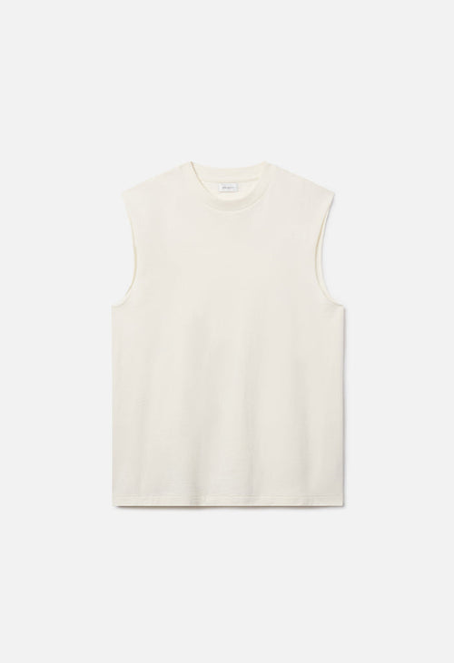 Air Spun Campus Cut-Off Tee / Salt