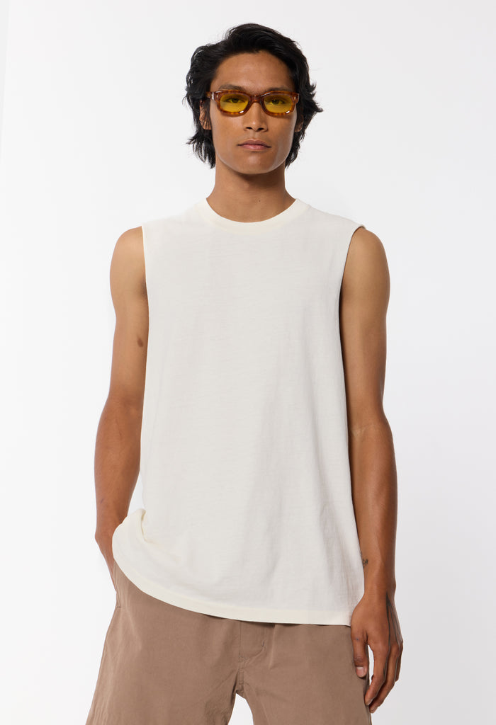Air Spun Campus Cut-Off Tee / Salt