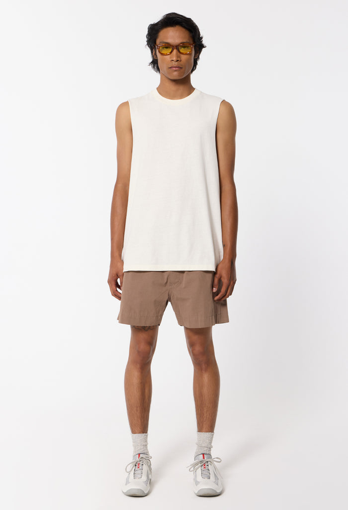 Air Spun Campus Cut-Off Tee / Salt