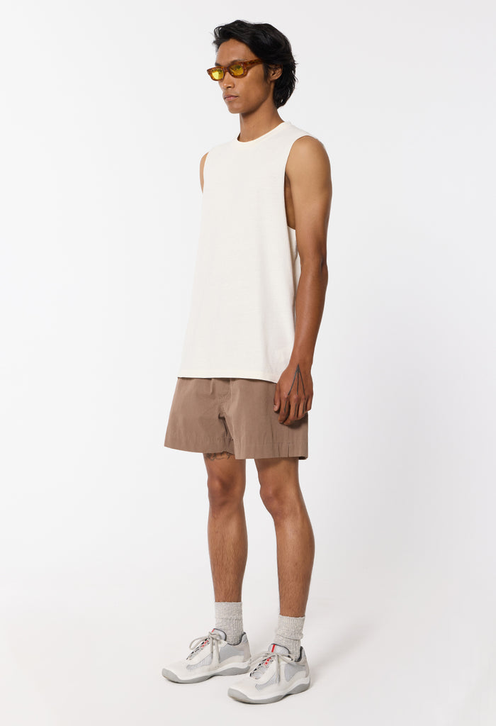 Air Spun Campus Cut-Off Tee / Salt