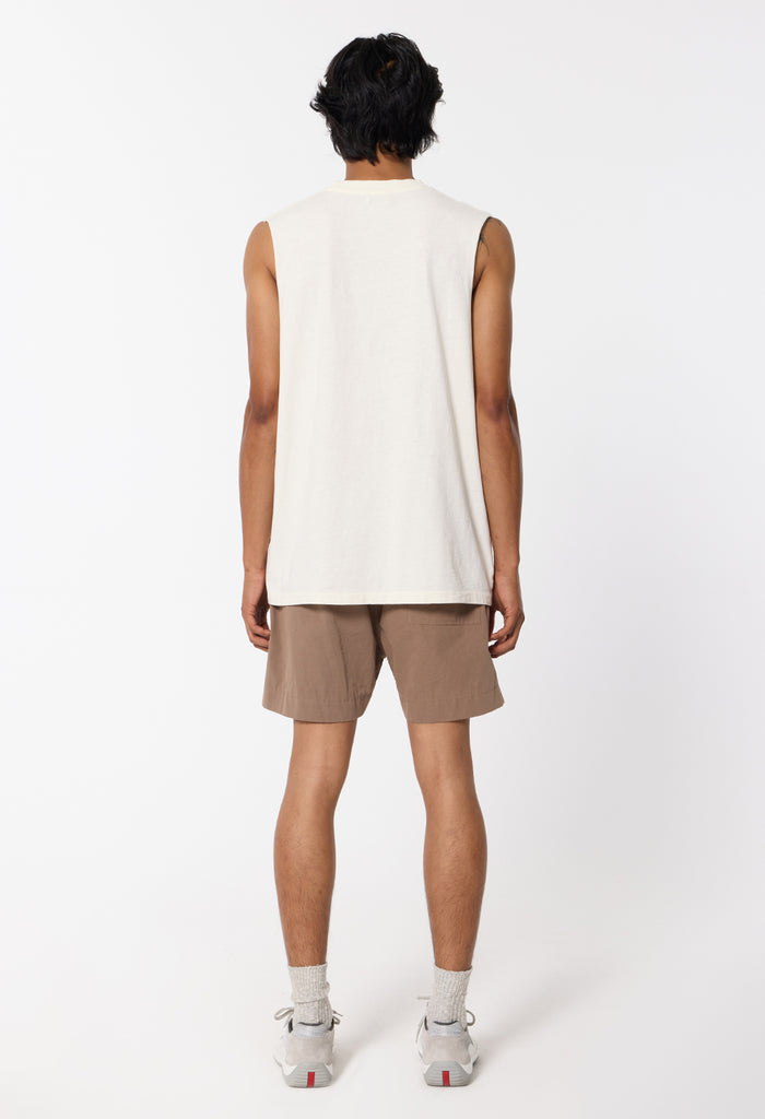 Air Spun Campus Cut-Off Tee / Salt