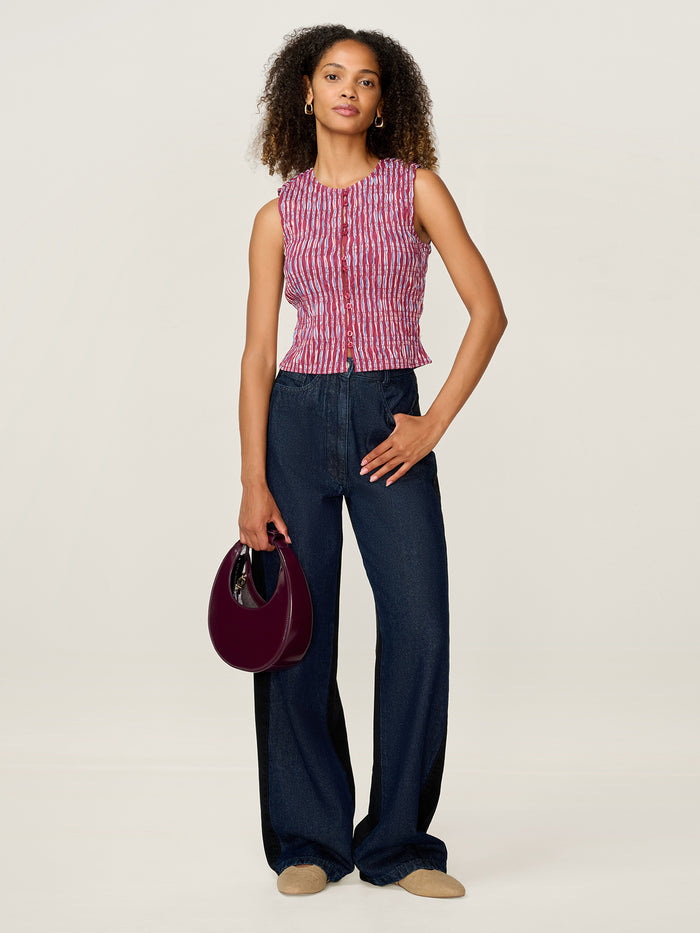 Alana Top in Stripe