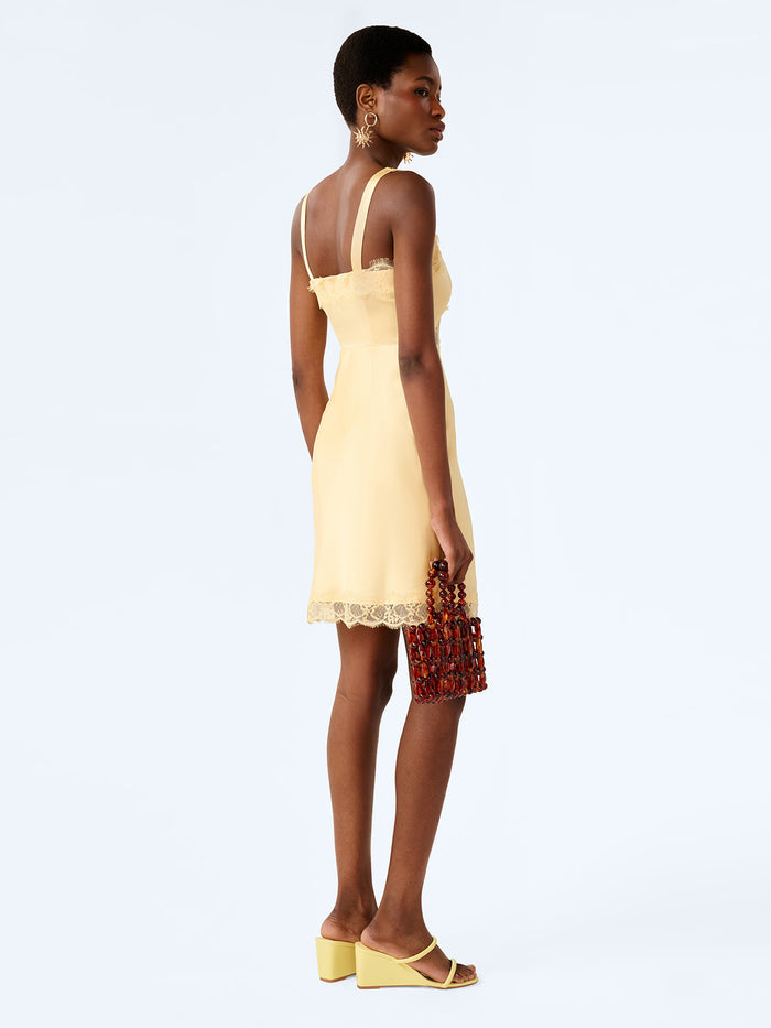 Allie Mini Dress in Double Cream